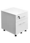 Caisson mobile MT1 elegance - H54 x L42 x P50 cm - 2 tiroirs - blanc