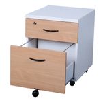 Caisson mobile MT1 elegance - H54 x L42 x P50 cm - 2 tiroirs - hêtre