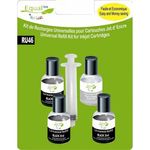 Recharge d'encre compatible RU46 - pack de 4 - noir - Uprint