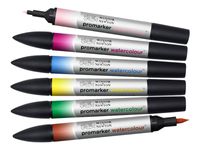 ProMarker Watercolour - 6 Marqueurs double pointe - tons floraux