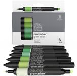 ProMarker - 6 Marqueurs double pointe - tons verts