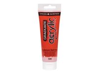 Daler-Rowney Graduate 500 - Peinture acrylique - 120 ml - rouge cadium