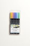 Lyra Aqua Brush Duo - 6 Feutres pinceaux - différentes couleurs pastels