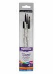 Daler-Rowney Graduate - Pack de 4 pinceaux - poil synthétique