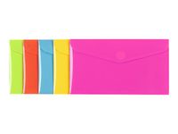 Viquel Happy Fluo - Enveloppe 22 x 12,5 cm - disponible dans différentes couleurs