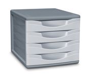 CEP - Module de classement 4 tiroirs - gris recyclé