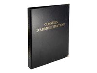 Exacompta - Reliure registre Conseils d'administration - 32 x 26 cm - 4 anneaux avec recharge 100 feuillets