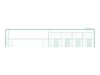 Exacompta - Registre 4 colonnes sur 1 page - 32 x 25 cm - 200 pages