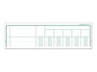 Exacompta - Piqûre comptable - 6 colonnes par page - 32 x 19,5 cm - 80 pages