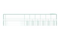 Exacompta - Piqûre à tête paresseuse - 6 colonnes sur 1 page - 32 x 25 cm - 80 pages