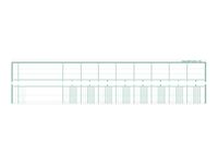 Exacompta - Piqûre à tête paresseuse - 8 colonnes sur 1 page - 32 x 25 cm - 80 pages