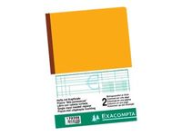 Exacompta - Piqûre à tête paresseuse - 2 colonnes sur 1 page - 29,7 x 21 cm - 80 pages