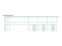 Exacompta - Piqûre à tête paresseuse - 8 colonnes sur 2 pages - 29,7 x 21 cm - 80 pages