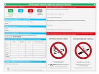 Exacompta - Panneau Affichage obligatoire - 57 x 42 cm