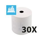 Exacompta - 30 Bobines thermiques - rouleaux caisses - 80 x 80 x 12 mm - sans Phénol - 76 m