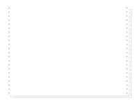 Exacompta - Papier listing blanc - 1000 feuilles 380 mm x 11" - bandes Caroll détachables - 2 plis