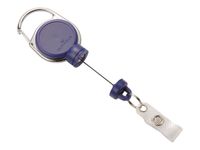 Durable - Enrouleur de badge bleu foncé - 60 cm