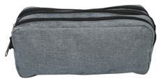 Trousse SCHOOL Maxi 3 compartiments coloris gris deux tons