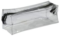 Estuche rectangular School transparente "Especial Examen" - 1 compartimento - negro - Carpentras