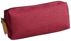 Trousse rectangulaire School 1 compartiment - bordeaux - PET recyclé - Carpentras