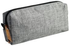 Trousse rectangulaire School 1 compartiment - gris - PET recyclé - Carpentras