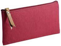 Trousse plate School 1 compartiment - bordeaux - PET recyclé - Carpentras