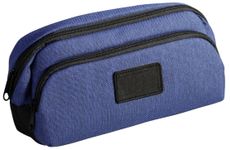 Trousse School 2 compartiments - bleu - PET recyclé - Carpentras