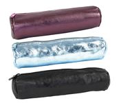 Trousse ronde Oxford - 1 compartiment - cuir irisé - disponible dans différentes couleurs