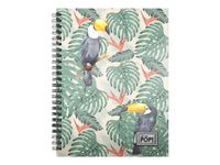Oh My Pop Toucan - Cahier A4 - petits carreaux - Karactermania