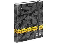 PRO-DG Do not cross - Classeur à anneaux avec élastique - A4 - 50 feuilles incluses - Karactermania