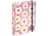 Oh My Pop Happy Flower - Classeur à anneaux avec élastique - A4 - 50 feuilles incluses - Karactermania