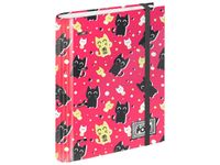 Oh My Pop Neko - Classeur à anneaux avec élastique - A4 - 50 feuilles incluses - Karactermania