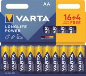 VARTA Longlife Power - 20 piles alcalines - AA LR06