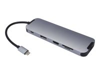 MCL Samar - station d'accueil - USB-C, HDMI, DisplayPort, RJ45, SD, micro SD