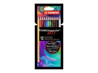 STABILO Aquacolor Arty - 12 Crayons de couleur aquarellables
