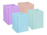 Exacompta Aquarel - Pot à crayons carré - disponible dans différentes couleurs pastels