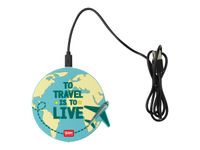 Legami - Chargeur de téléphone fantaisie - motif voyage