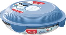 MAPED PICNIK - Assiette à déjeuner en verre ronde 700 ml CONCEPT ADULTES - coloris Bleu Orage