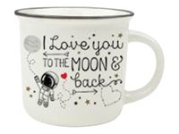 Legami Take A Break - Tasse porcelaine - Je t'aime jusque la lune - 350 ml
