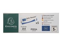 Exacompta - 5 Porte-noms double face - pour 300 x 105 mm