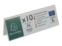 Exacompta - 10 Porte noms - A6 plié