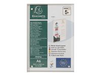 Exacompta - Porte-visuel fermeture magnétique - A6 - double face