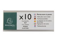 Exacompta - 10 Porte-noms double face - pour 105 x 40 mm