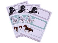 Apli Chevaux - 9 Étiquettes scolaires - 36 x 81 mm