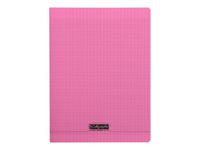 Calligraphe 8000 - Cahier polypro 24 x 32 cm - 96 pages - grands carreaux (Seyes) - rose