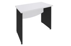 Burocean Dual - Escritorio - cuadrado - blanco perla - antracita base