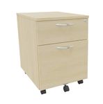 Burocean - Pedestal - móvil - 2 cajones - arce