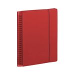 Agenda spiralé à élastique My Fab - 1 semaine sur 2 pages - 15 x 21 cm - rouge - Oxford