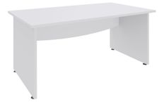 Burocean Dual - Escritorio - rectangular - blanco perla - blanco base