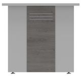 Habillage DUAL pour pieds panneaux Chêne gris